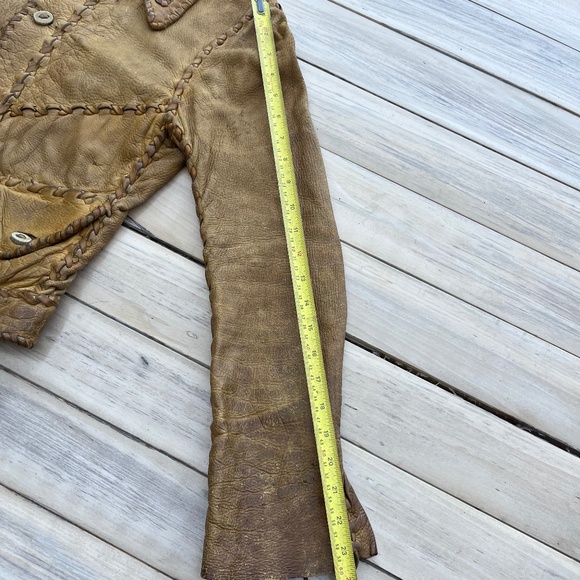 Vintage hippie leather jacket - Picture 11 of 13